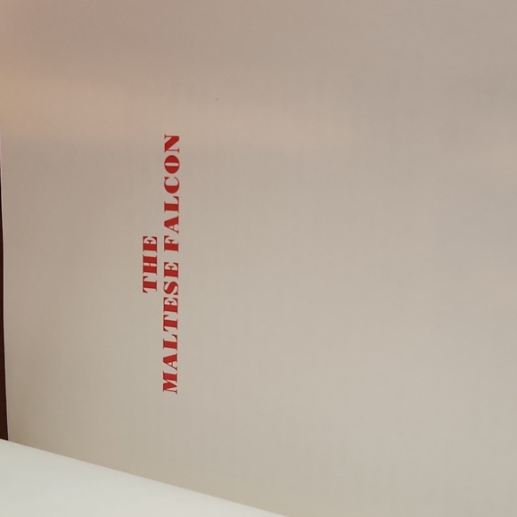 The Maltese Falcon Hardback Classic Detective Book With A Black And Silver Cover - Picture 9 of 12